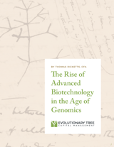 The Rise of Advanced Biotechnology in the Age of Genomics. COVER ONLY